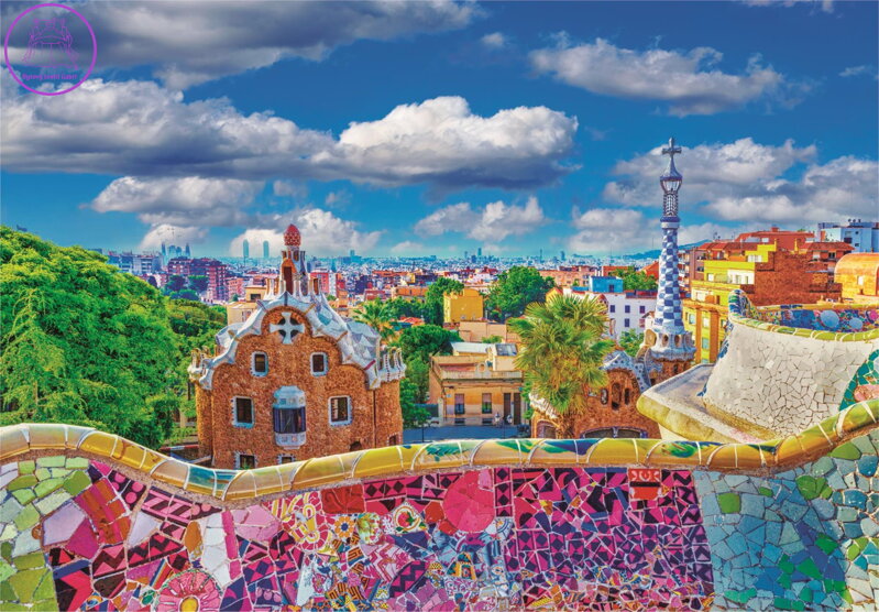 CLEMENTONI Puzzle Park Güell, Barcelona 1000 dílků CLEMENTONI Puzzle Park Güell, Barcelona 1000 dílků