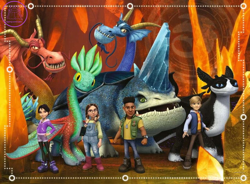 RAVENSBURGER Puzzle Jak vycvičit draka: The Nine Realms XXL 100 dílků RAVENSBURGER Puzzle Jak vycvičit draka: The Nine Realms XXL 100 dílků