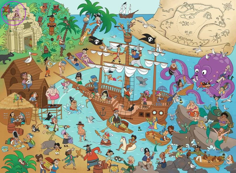 RAVENSBURGER Puzzle Piráti XXL 150 dílků RAVENSBURGER Puzzle Piráti XXL 150 dílků