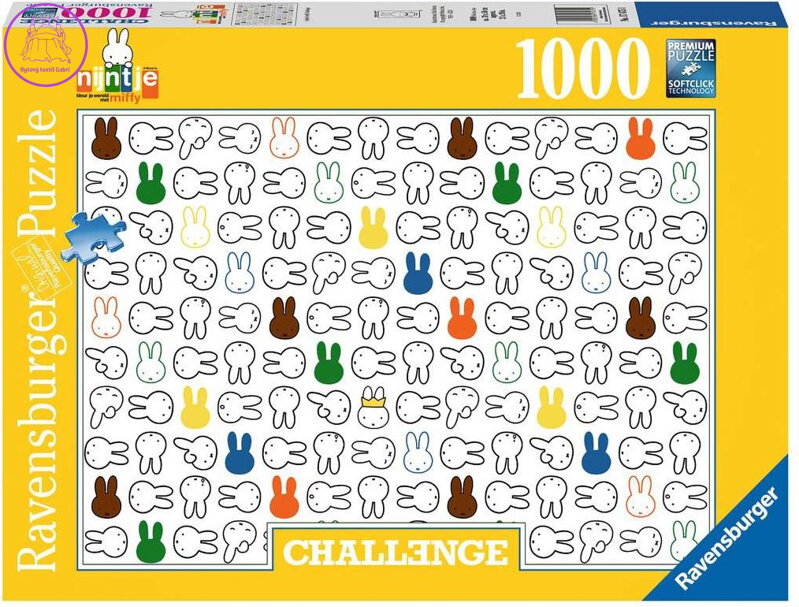 RAVENSBURGER Puzzle Challenge: Miffy 1000 dílků RAVENSBURGER Puzzle Challenge: Miffy 1000 dílků