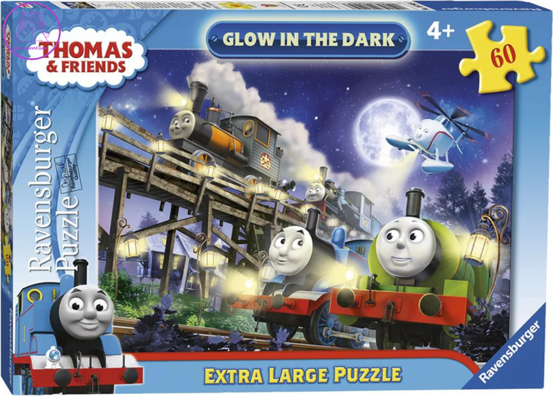 RAVENSBURGER Svítící puzzle Mašinka Tomáš XL 60 dílků RAVENSBURGER Svítící puzzle Mašinka Tomáš XL 60 dílků