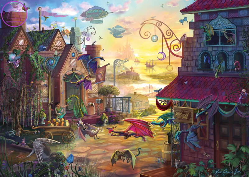 SCHMIDT Puzzle Dračí pošta 1000 dílků SCHMIDT Puzzle Dračí pošta 1000 dílků