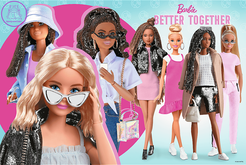 TREFL Puzzle Barbie a její svět 160 dílků