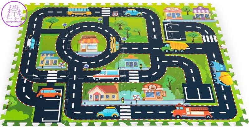 ECOTOYS Pěnové puzzle Městečko