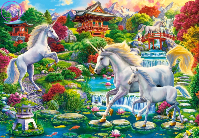 CASTORLAND Puzzle Zahrada jednorožců 1500 dílků CASTORLAND Puzzle Zahrada jednorožců 1500 dílků