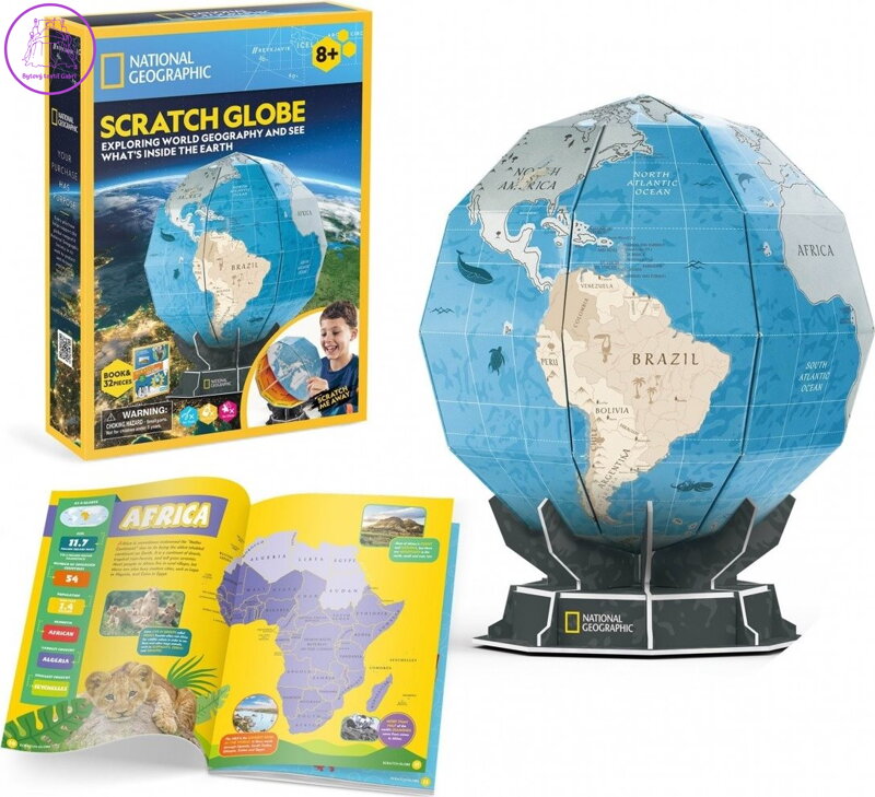 CUBICFUN 3D puzzle Glóbus (stírací) 32 dílků CUBICFUN 3D puzzle Glóbus (stírací) 32 dílků