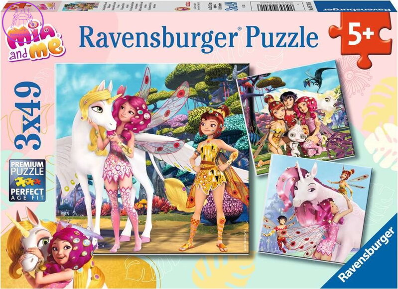 RAVENSBURGER Puzzle Mia a já 3x49 dílků RAVENSBURGER Puzzle Mia a já 3x49 dílků