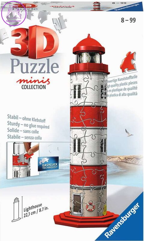 RAVENSBURGER 3D puzzle Mini Maják 54 dílků RAVENSBURGER 3D puzzle Mini Maják 54 dílků