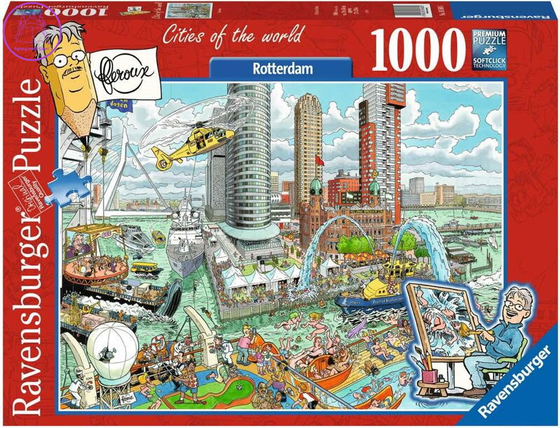 RAVENSBURGER Puzzle Města světa: Rotterdam 1000 dílků RAVENSBURGER Puzzle Města světa: Rotterdam 1000 dílků