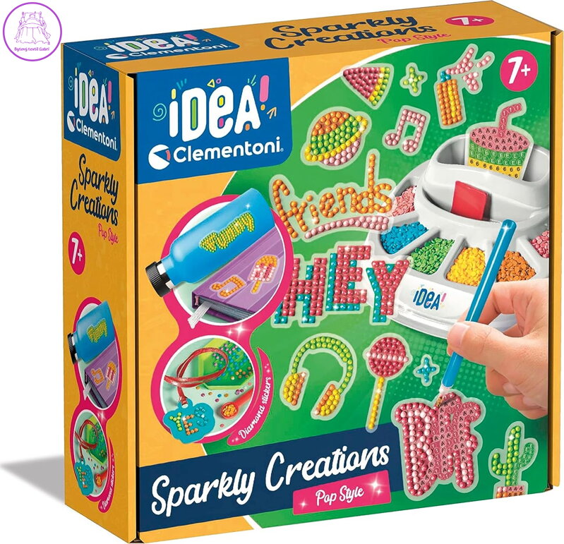 CLEMENTONI IDEA Sparkly Creations Diamantové malování: Popový styl