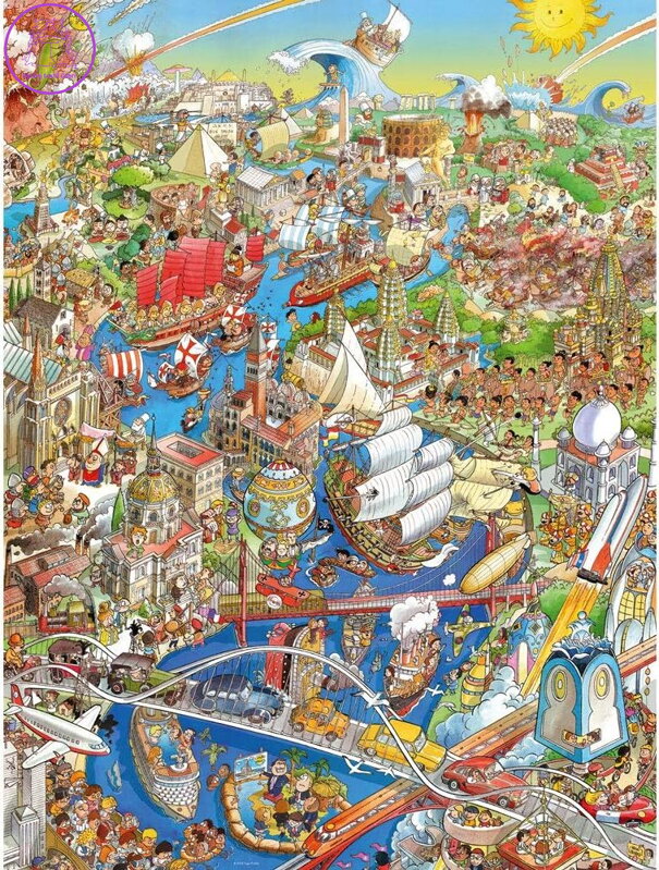 HEYE Puzzle Historická řeka 1500 dílků HEYE Puzzle Historická řeka 1500 dílků