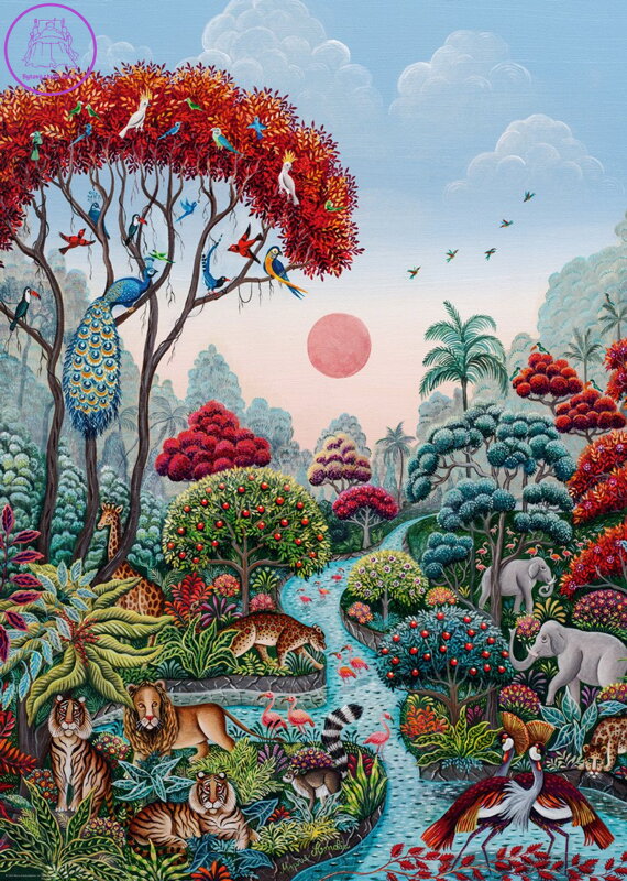 HEYE Puzzle Exotic garden: Ráj divočiny 2000 dílků HEYE Puzzle Exotic garden: Ráj divočiny 2000 dílků