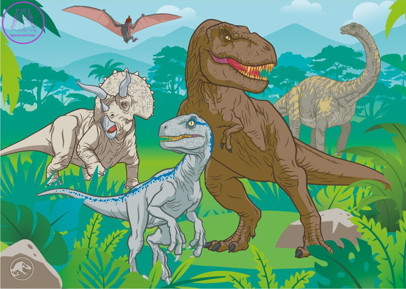 DINO Puzzle Jurský svět MAXI 24 dílků DINO Puzzle Jurský svět MAXI 24 dílků