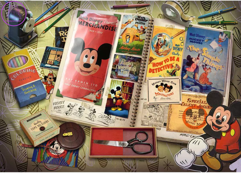RAVENSBURGER Puzzle Disney: 1950 Mickeyho výročí 1000 dílků RAVENSBURGER Puzzle Disney: 1950 Mickeyho výročí 1000 dílků