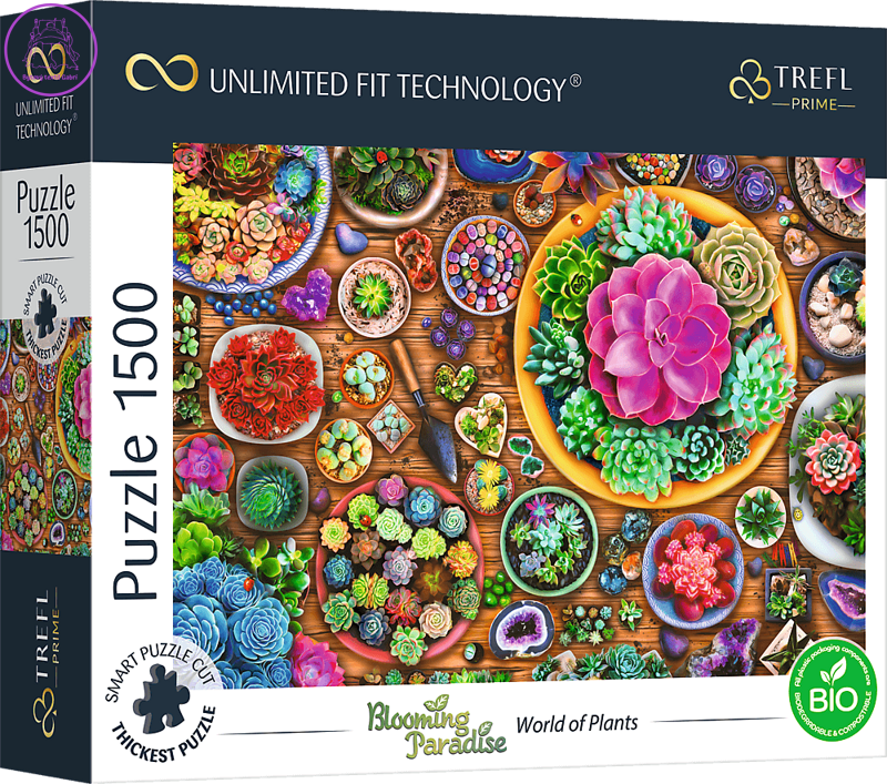 TREFL Puzzle UFT Blooming Paradise: Svět rostlin 1500 dílků