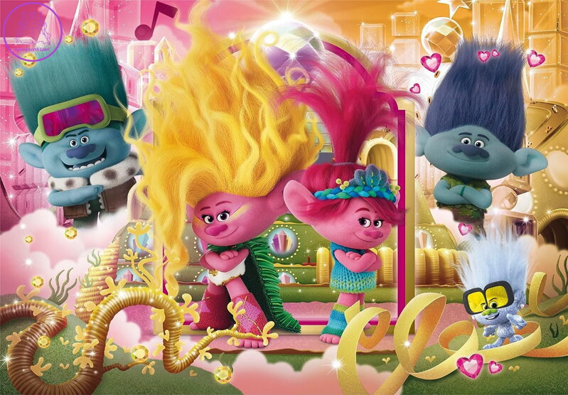 CLEMENTONI Puzzle Trollové 3, 104 dílků CLEMENTONI Puzzle Trollové 3, 104 dílků