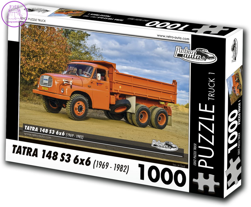 RETRO-AUTA Puzzle TRUCK č.1 Tatra 148 S3 6x6 (1969-1982) 1000 dílků RETRO-AUTA Puzzle TRUCK č.1 Tatra 148 S3 6x6 (1969-1982) 1000 dílků