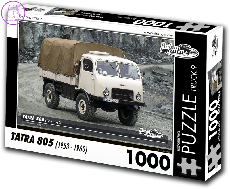 RETRO-AUTA Puzzle TRUCK č.9 Tatra 805 (1953-1960) 1000 dílků RETRO-AUTA Puzzle TRUCK č.9 Tatra 805 (1953-1960) 1000 dílků