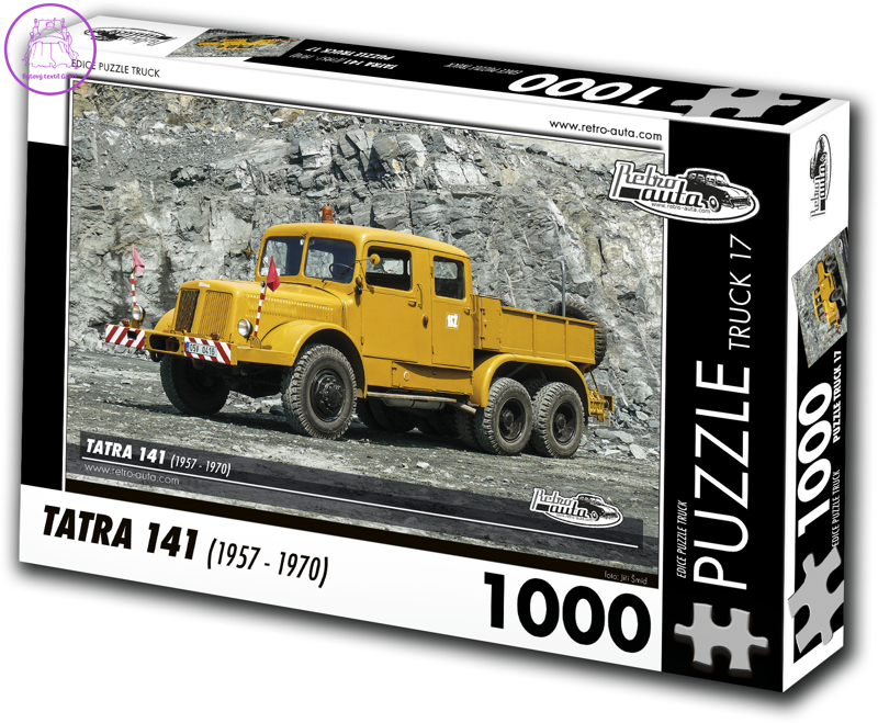 RETRO-AUTA Puzzle TRUCK č.17 Tatra 141 (1957-1970) 1000 dílků