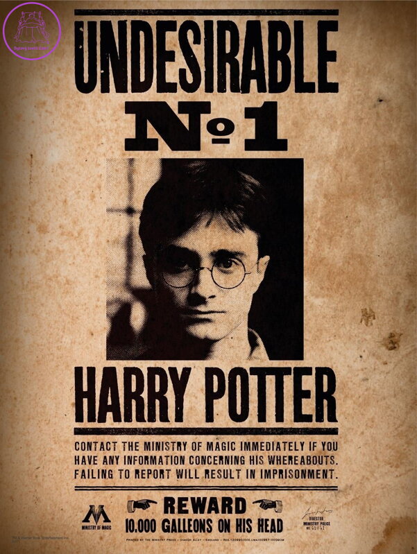 SD TOYS MERCHANDISING Puzzle Harry Potter: Nežádoucí č. 1, 50 dílků