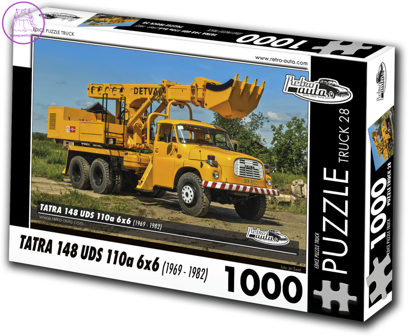 RETRO-AUTA Puzzle TRUCK č.28 Tatra 148 UDS 110a 6x6 (1969-1982) 1000 dílků RETRO-AUTA Puzzle TRUCK č.28 Tatra 148 UDS 110a 6x6 (1969-1982) 1000 dílků