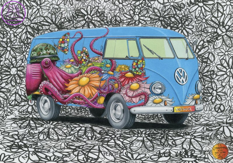DINO Puzzle Hippies VW 500 dílků