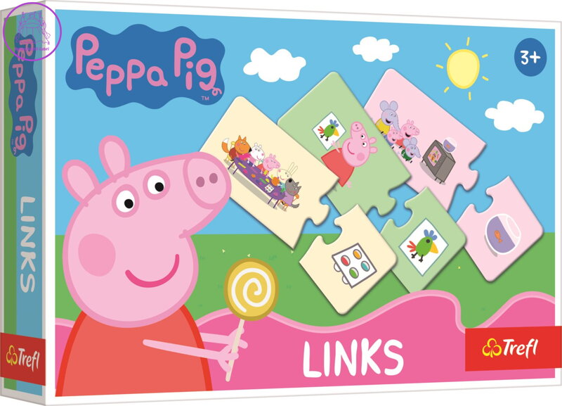 TREFL Puzzle Links Prasátko Peppa 2x14 dílků TREFL Puzzle Links Prasátko Peppa 2x14 dílků