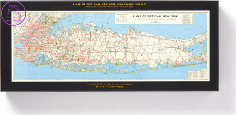 GALISON Panoramatické puzzle Mapa filmového New Yorku 1000 dílků GALISON Panoramatické puzzle Mapa filmového New Yorku 1000 dílků