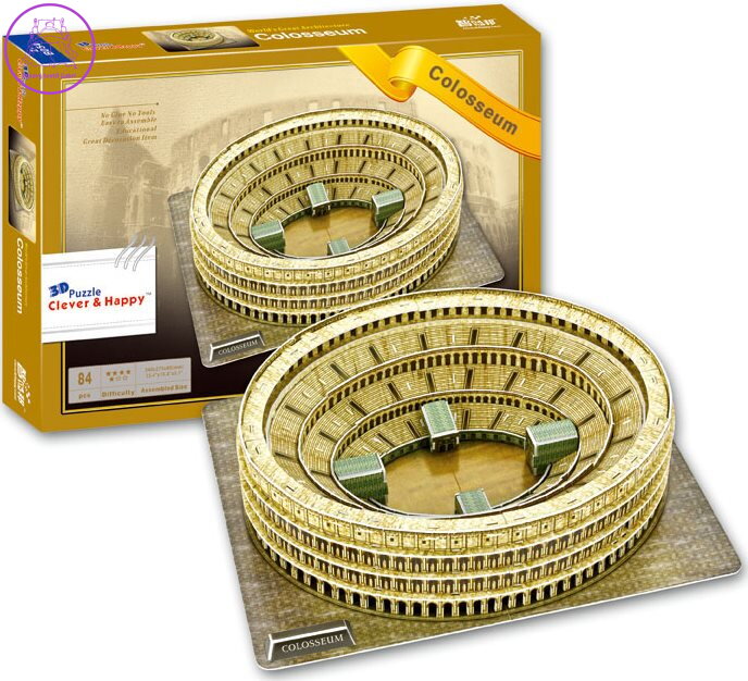 CLEVER&HAPPY 3D puzzle Koloseum 84 dílků