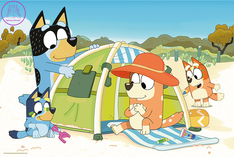 TREFL Puzzle Bluey a její skvělý den MAXI 24 dílků