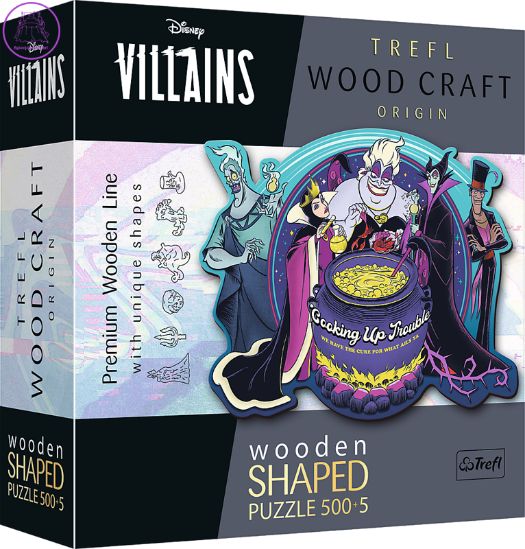 TREFL Wood Craft Origin puzzle Villains: Kujeme pikle 505 dílků