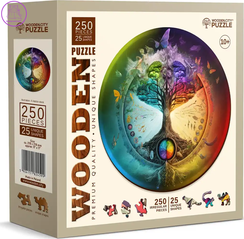 WOODEN CITY Dřevěné puzzle Strom života 250 dílků EKO