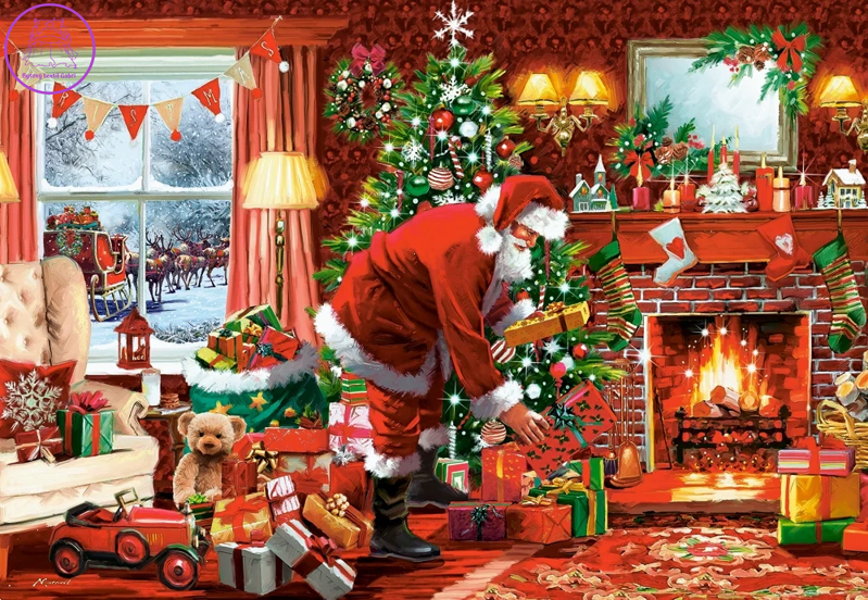 CASTORLAND Puzzle Santova speciální roznáška 1500 dílků