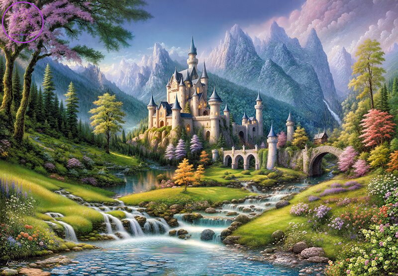 CHERRY PAZZI Puzzle Pohádkový hrad 500 dílků