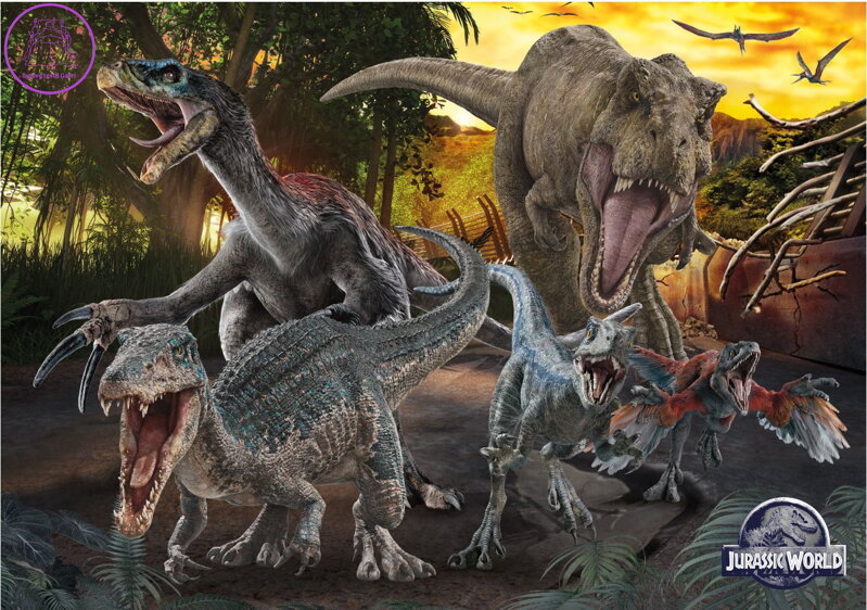 DINO Puzzle Jurský svět XL 300 dílků