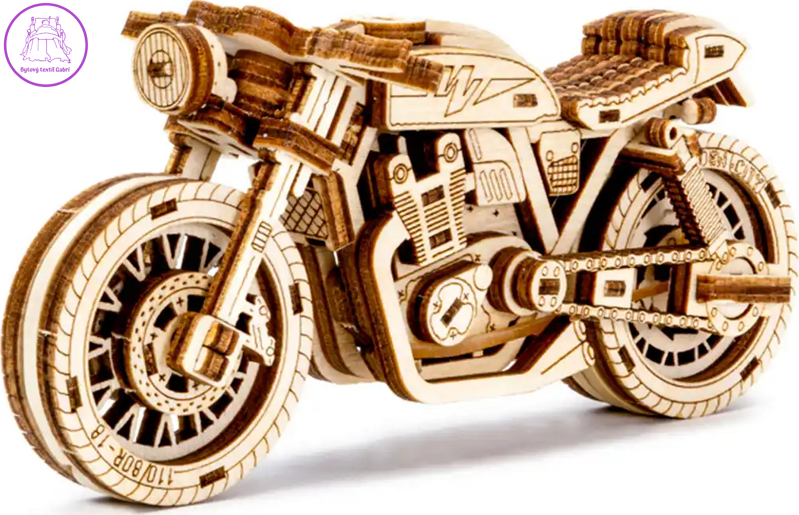 WOODEN CITY 3D puzzle Motorka Café Racer 85 dílů