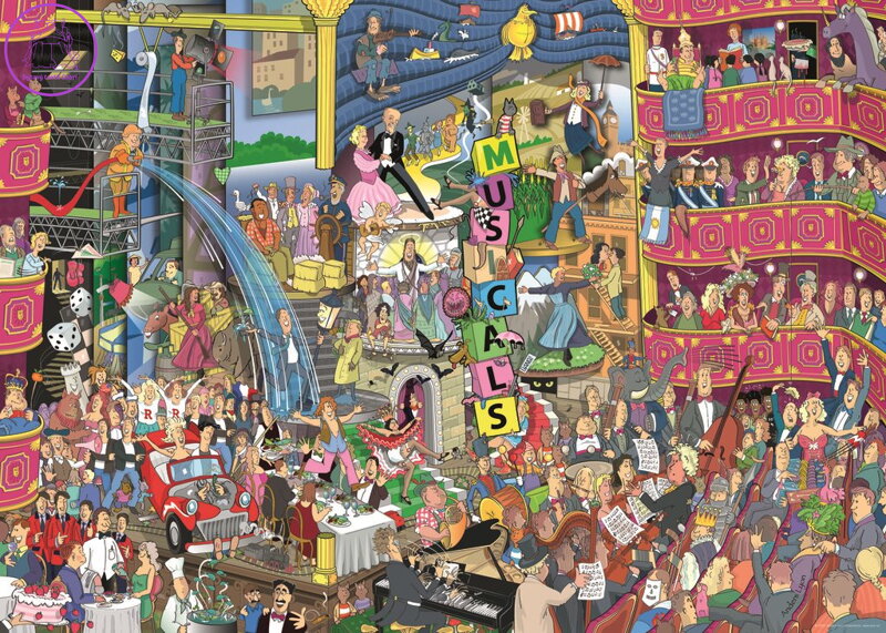 HEYE Puzzle Nejlepší muzikály 1000 dílků HEYE Puzzle Nejlepší muzikály 1000 dílků