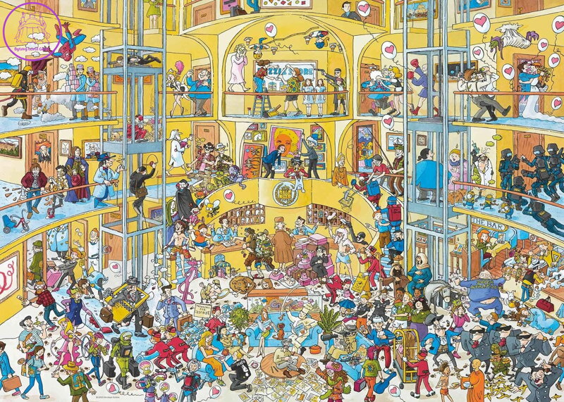 HEYE Puzzle Život v hotelu 1000 dílků HEYE Puzzle Život v hotelu 1000 dílků