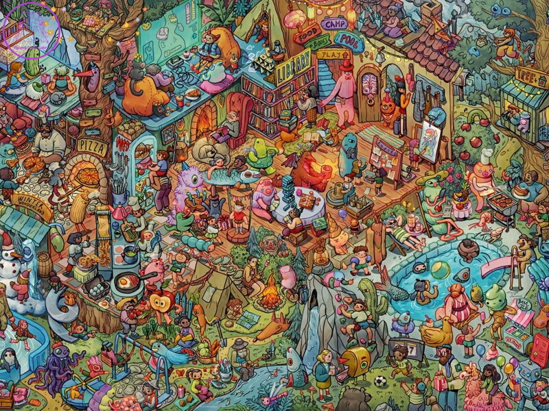 HEYE Puzzle Zábava s přáteli 1500 dílků