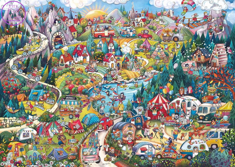 HEYE Puzzle Jeďte tábořit! 2000 dílků HEYE Puzzle Jeďte tábořit! 2000 dílků