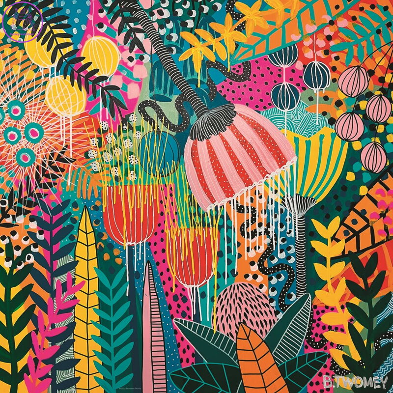 HEYE Čtvercové puzzle Flowery: Krásná budoucnost 1000 dílků HEYE Čtvercové puzzle Flowery: Krásná budoucnost 1000 dílků