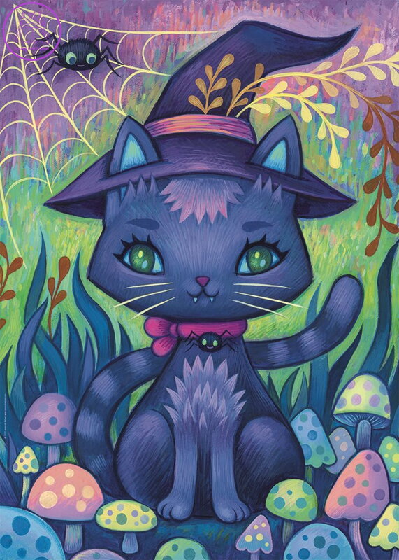 HEYE Puzzle Dreaming: Kočka čarodějka 1000 dílků HEYE Puzzle Dreaming: Kočka čarodějka 1000 dílků
