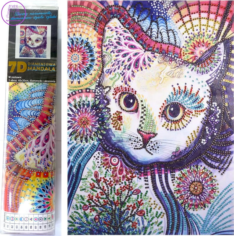 Norimpex Diamantové malování 7D Kočičí pohled 30x40cm