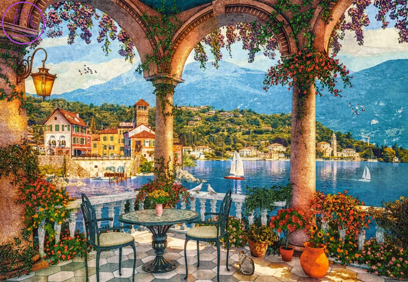 CASTORLAND Puzzle Veranda ve Středomoří 1000 dílků CASTORLAND Puzzle Veranda ve Středomoří 1000 dílků