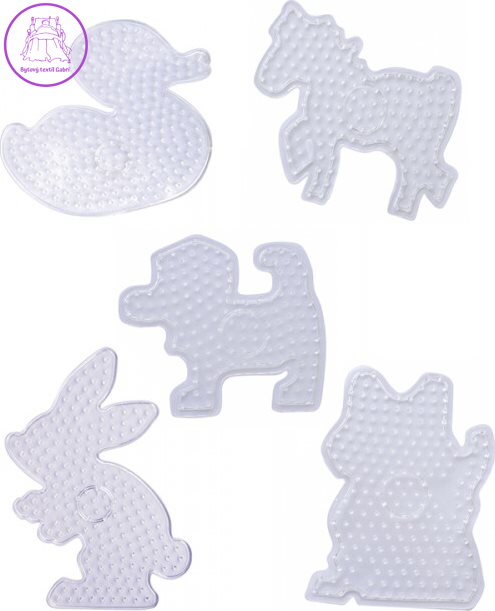 PLAYBOX Podložky pro zažehlovací korálky XL 5ks - Zvířátka PLAYBOX Podložky pro zažehlovací korálky XL 5ks - Zvířátka