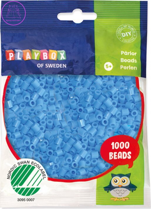 PLAYBOX Zažehlovací korálky - světle modré 1000ks PLAYBOX Zažehlovací korálky - světle modré 1000ks