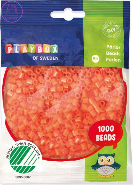 PLAYBOX Zažehlovací korálky - oranžové 1000ks PLAYBOX Zažehlovací korálky - oranžové 1000ks