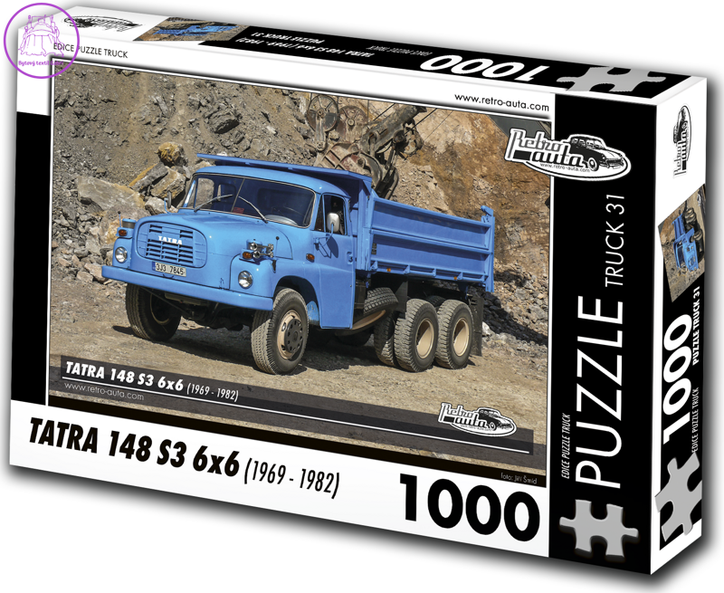 RETRO-AUTA Puzzle TRUCK č.31 Tatra 148 S3 6x6 (1969 - 1982) 1000 dílků RETRO-AUTA Puzzle TRUCK č.31 Tatra 148 S3 6x6 (1969 - 1982) 1000 dílků