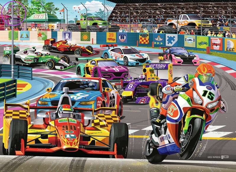 RAVENSBURGER Puzzle Závodní rally 60 dílků RAVENSBURGER Puzzle Závodní rally 60 dílků