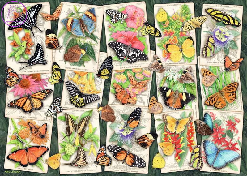 RAVENSBURGER Puzzle Tropičtí motýli 1000 dílků RAVENSBURGER Puzzle Tropičtí motýli 1000 dílků